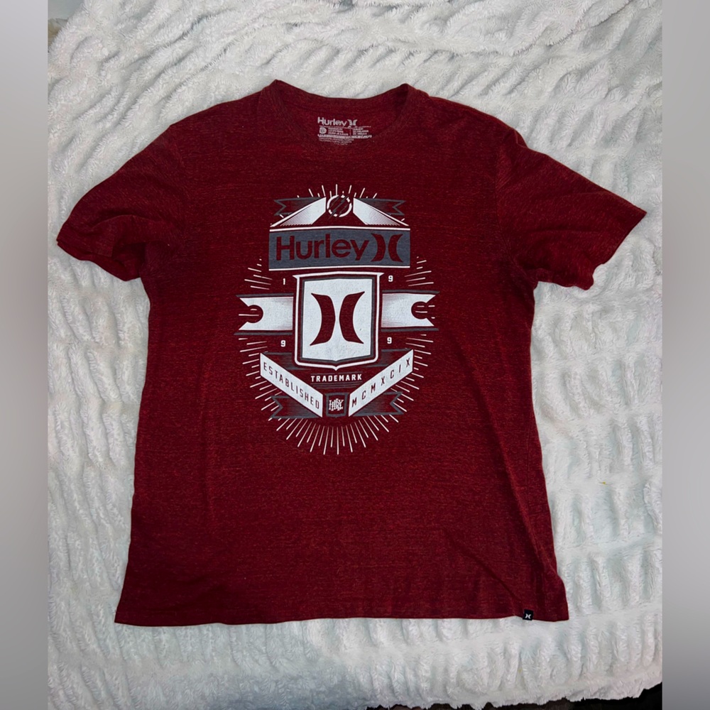 Men’s xl Hurley shirt maroon